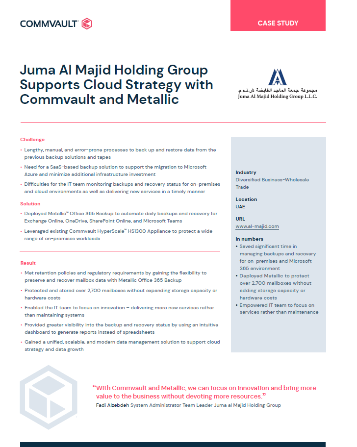 Juma al Majid Holdings Group Case Study