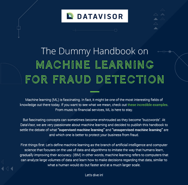 The Dummy Handbook on Machine Learning for Fraud Detection