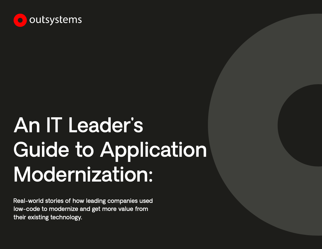 An IT Leader’s Guide to Application Modernization: Real-world stories of how leading companies used low-code to modernize and get more value from their existing technology.