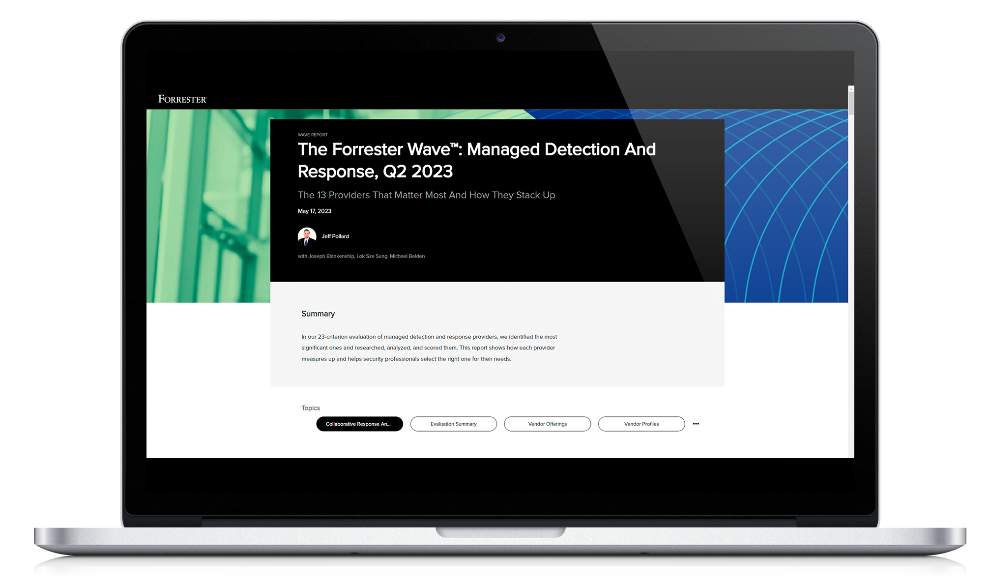 The Forrester Wave™: Managed Detection And Response, Q2 2023