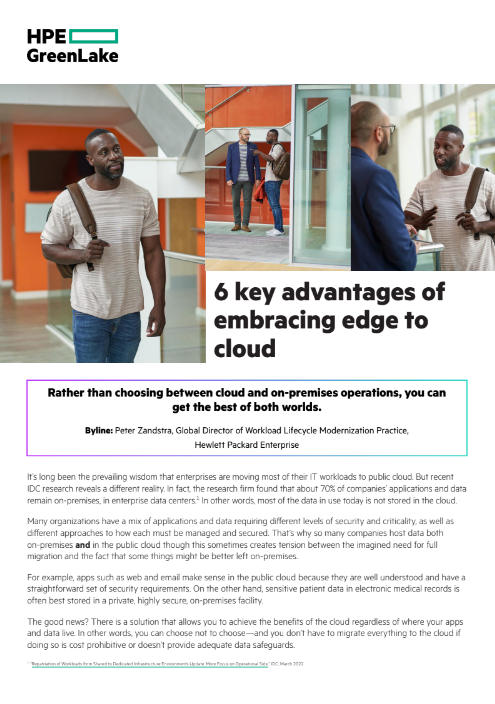 6 key advantages of embracing edge to cloud