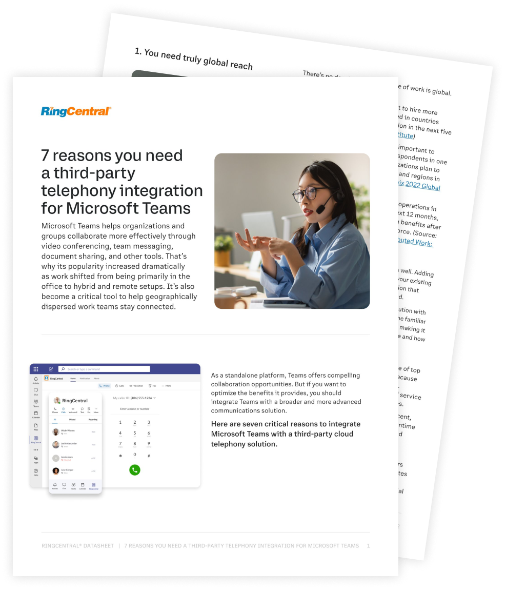 7 reasons you need a third-party telephony integration for Microsoft Teams