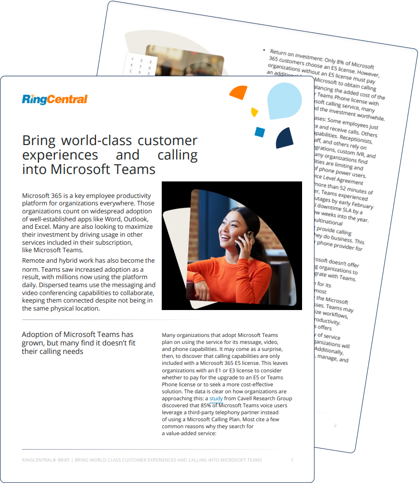 Bring world-class customer experiences and calling into Microsoft Teams