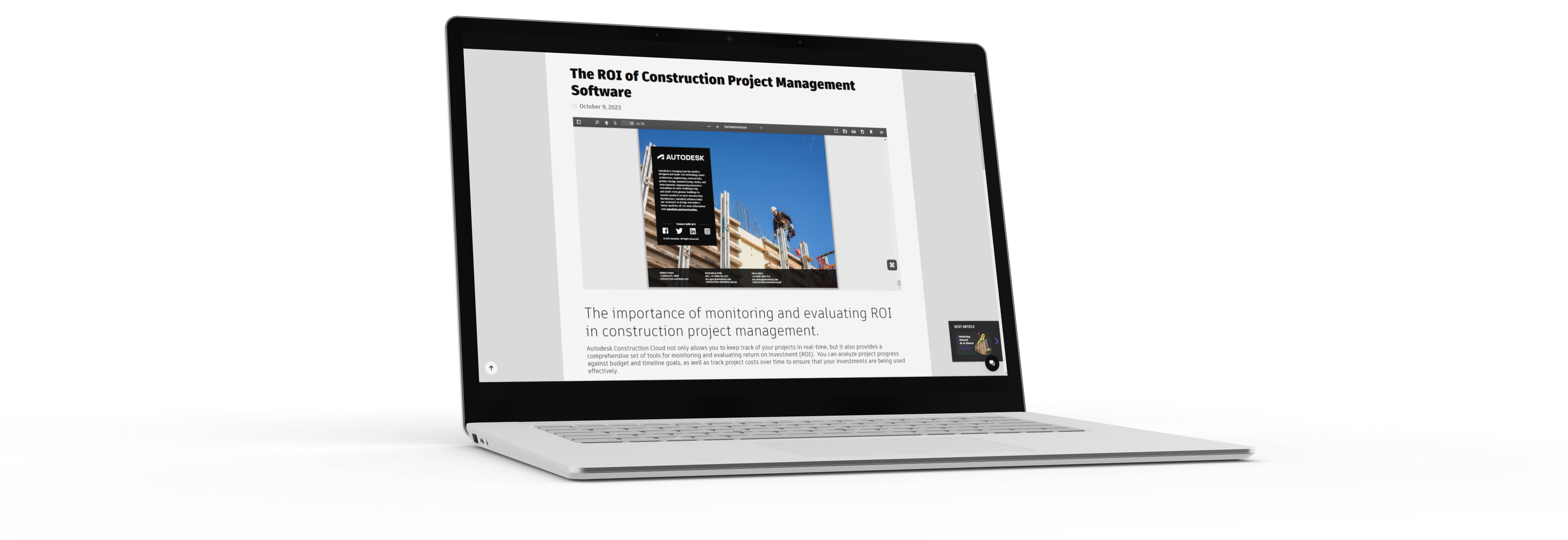 The ROI of Construction Project Management Software