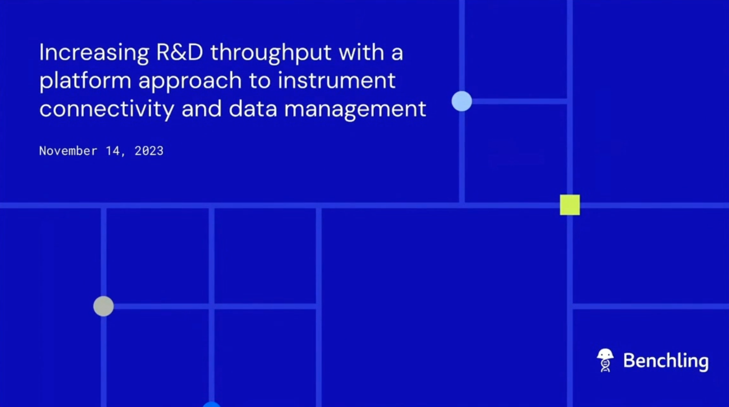 Increasing R&D throughput with a platform approach to instrument connectivity and data management