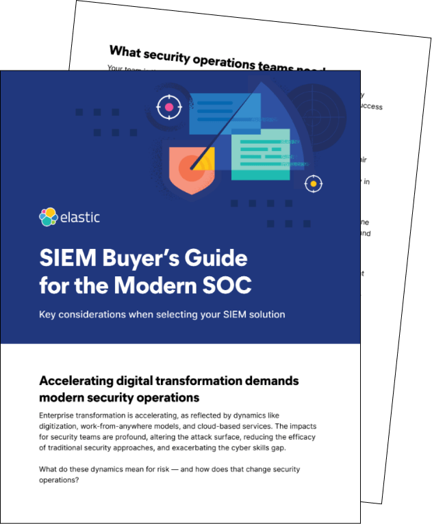 SIEM Buyer’s Guide for the modern SOC