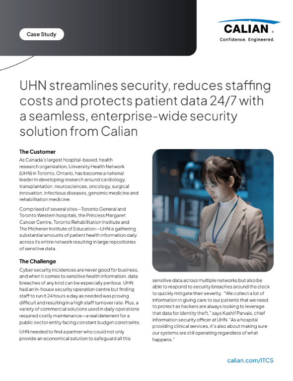 UHN uses enterprise-wide security solution from Calian