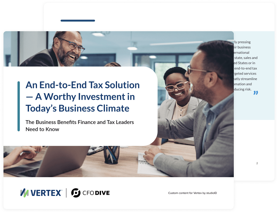 An End-to-End Tax Solution — A Worthy Investment in Today’s Business Climate