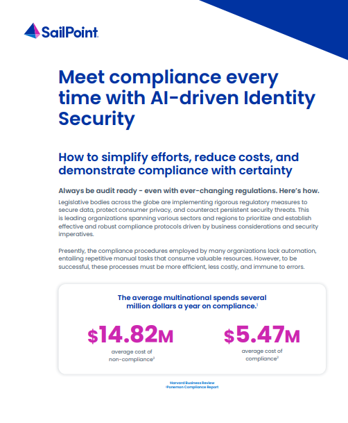 Meet compliance every time with AI-driven Identity Security 