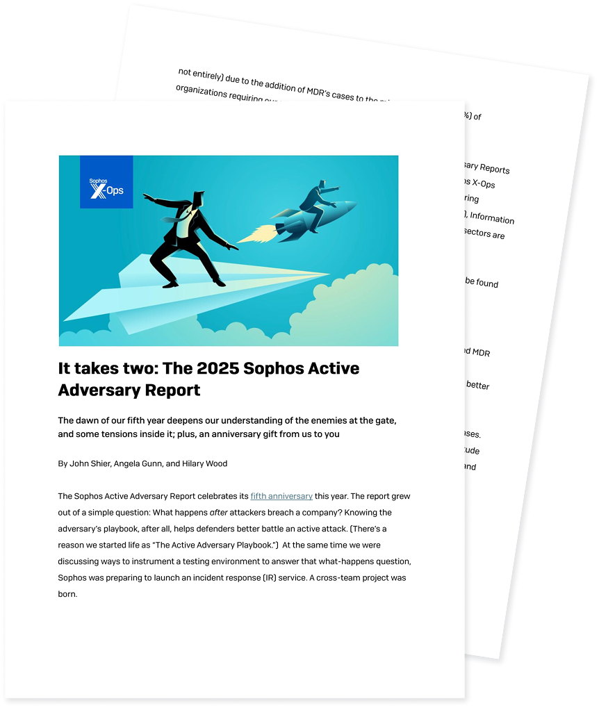 It takes two: The 2025 Sophos Active Adversary Report