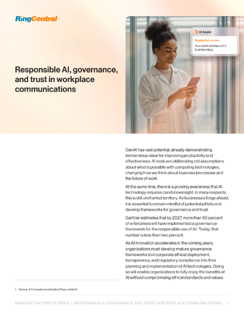 Responsible AI, governance, and trust in workplace communications