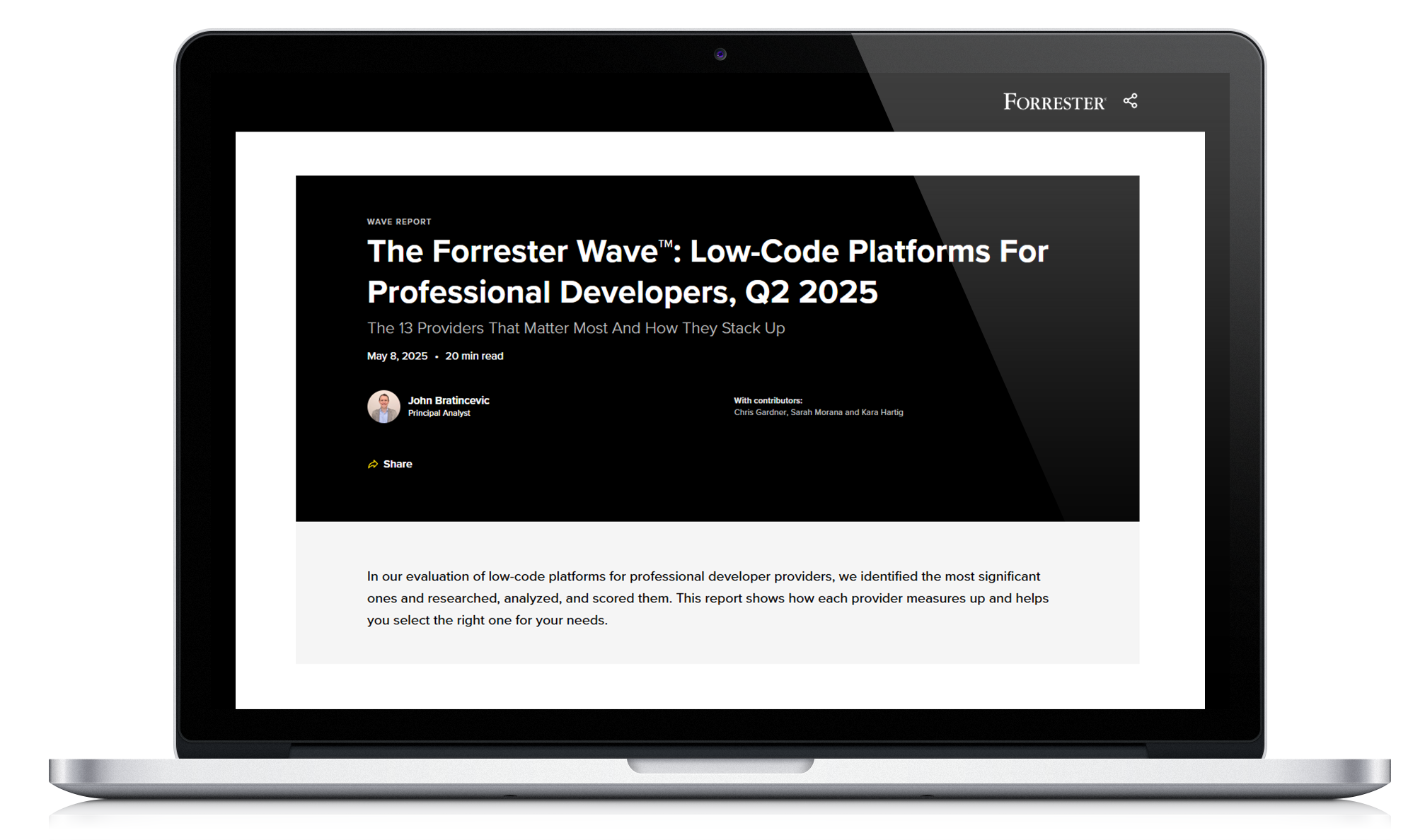 The Forrester Wave™: Low-Code Platforms For Professional Developers, Q2 2025