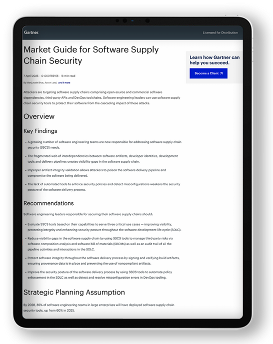 Gartner Software Supply Chain Report
