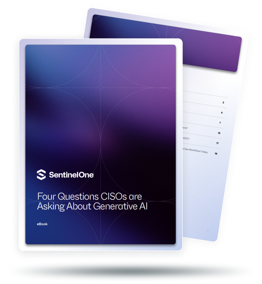 Four Questions CISOs are Asking About Generative AI eBook