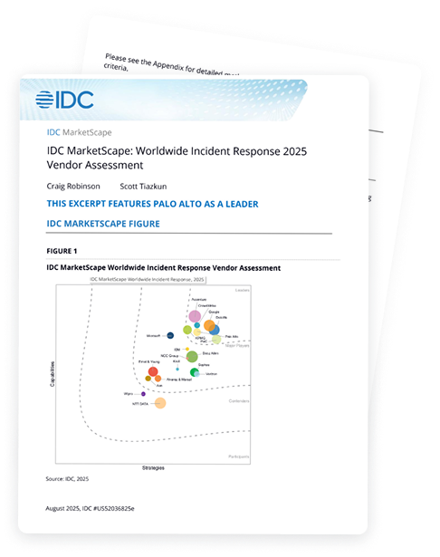 Palo Alto Networks named a Leader in Worldwide IR Services.