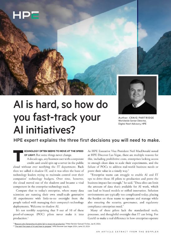 AI is hard, so how do you fast-track your AI initiatives