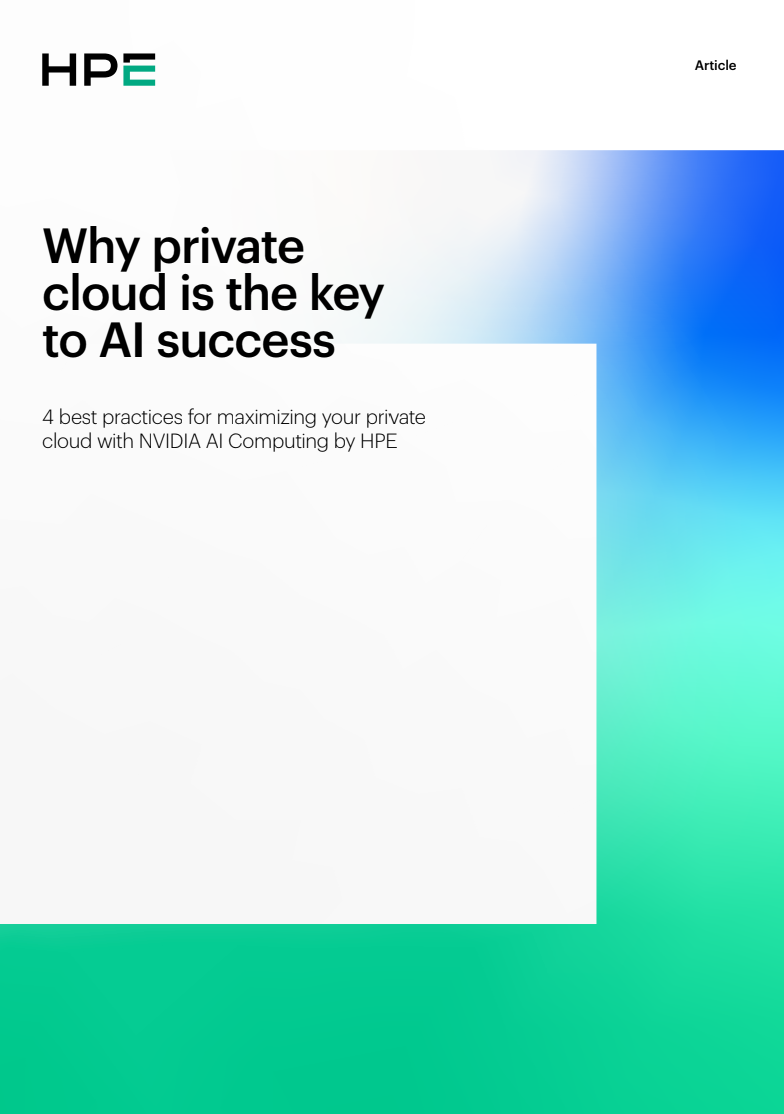 Why private cloud is the key to AI success