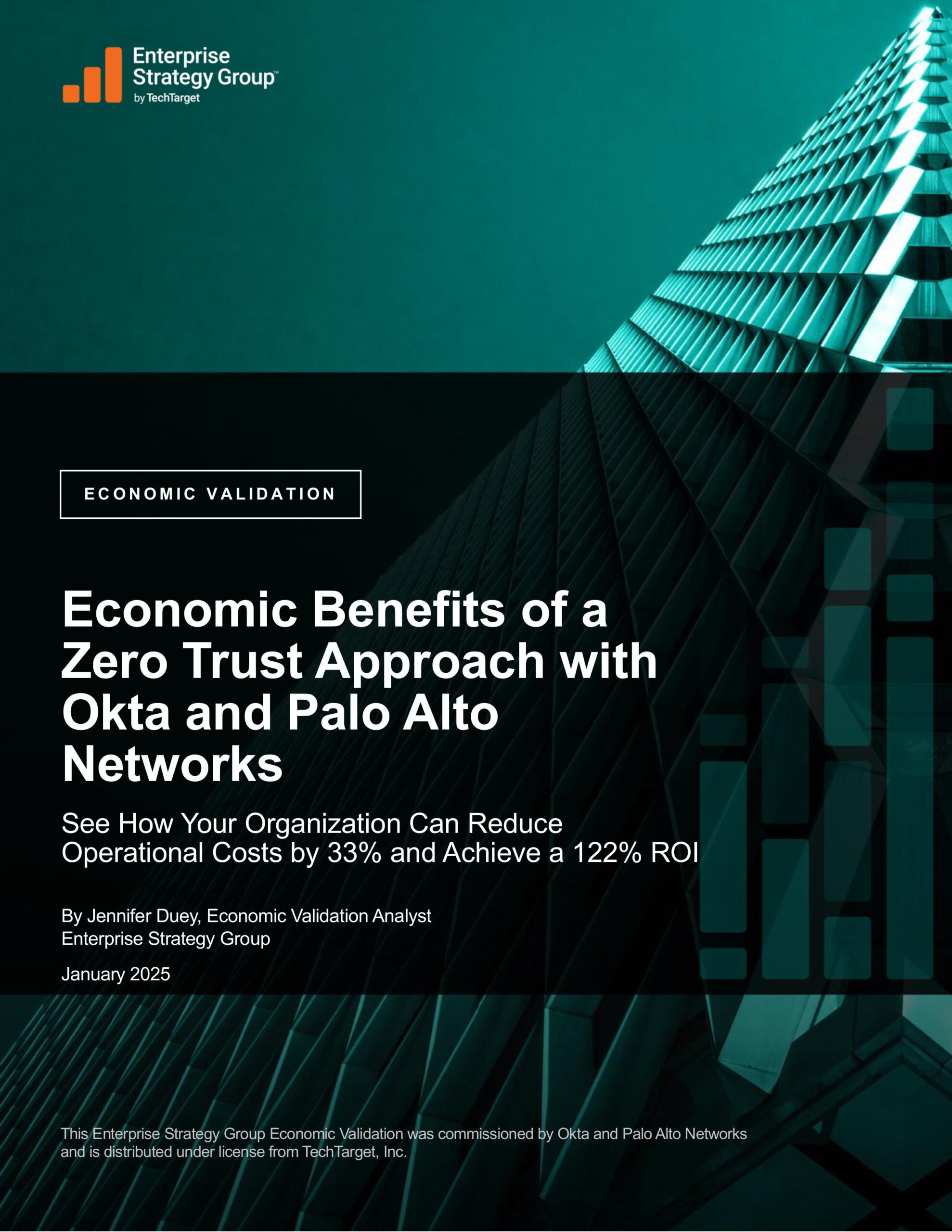 ESG Study: Unified Zero Trust with Okta & Palo Alto Networks Delivers 122% ROI, slashes operational costs by 33%