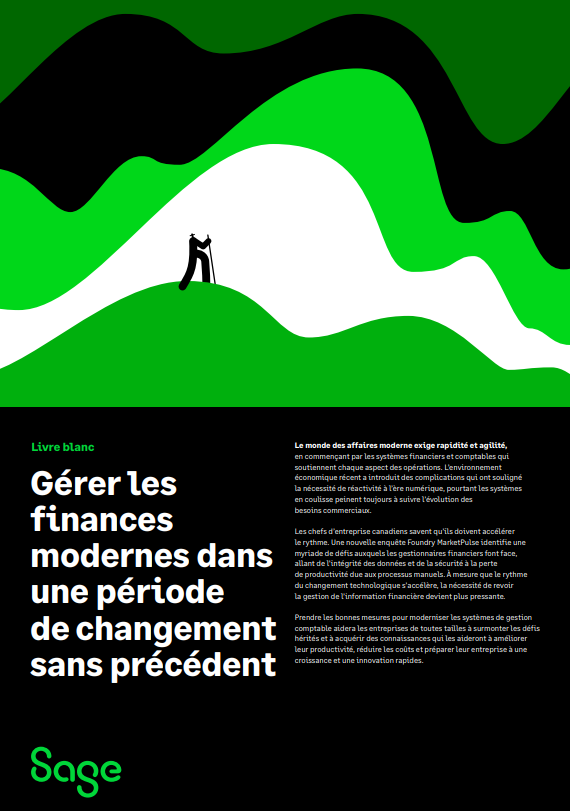 Gérer les finances modernes dans une période de changement sans précédent