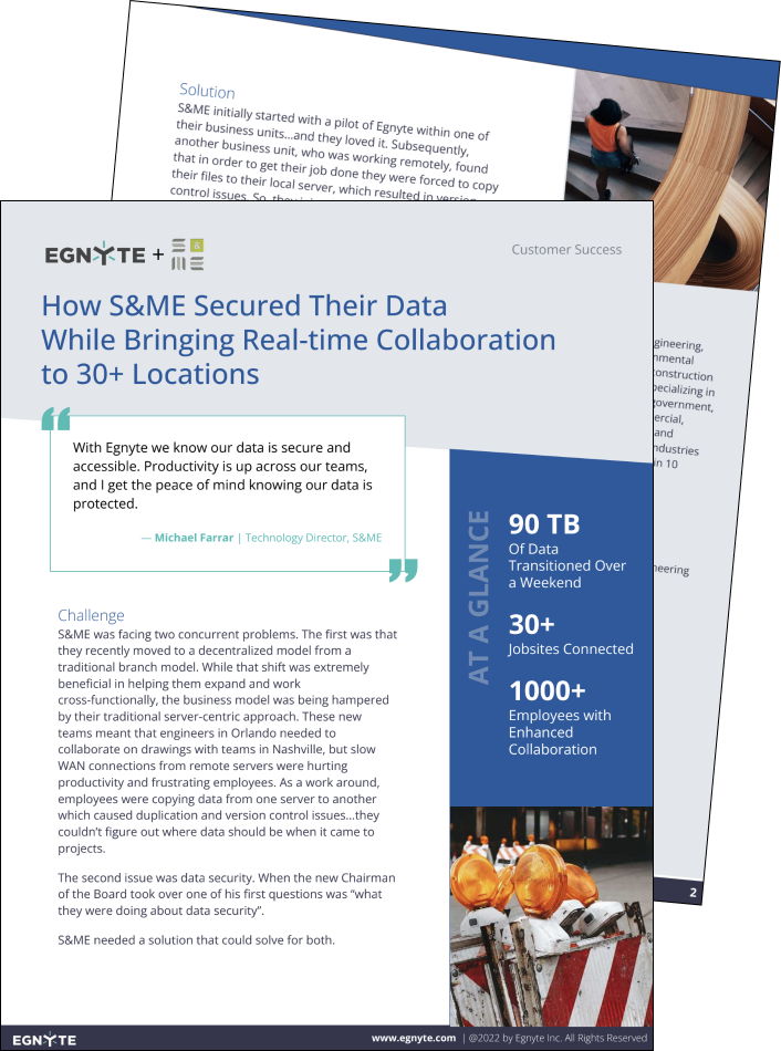 S&ME Targets More Federal Contracts with Secure File Collaboration