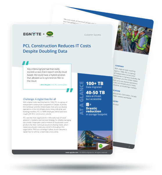 PCL Construction Reduces IT Costs Despite Doubling Data
